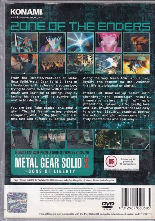 Zone of the Enders - PS2 (B Grade) (Genbrug)